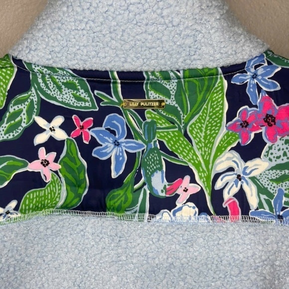 NWOT LILLY PULITZER Wallen Sherpa Half Zip Jacket S M L - Picture 4 of 4